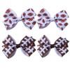 Baseball Hair Bow Clip Softball Hair Bow Women Girls Sport