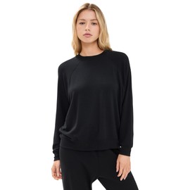 Splits59 Women's Andie Fleece Sweatshirt, Black