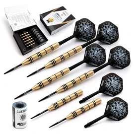 CUESOUL JAZZ-METAL Series 0.8 oz (21 g) Steel Tip Dart Set + AK5 Shaft Integrated Flight M (CSJM-JMYJ21)