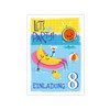 Minkocards 12 Invitation Cards for 8th Children's Birthday Swimming Pool
