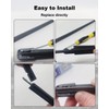 2 Pcs Front Windshield Wiper Blades Refill Fit For Volvo