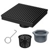 Sharpeye 6 Inch Square Shower Drain with Removable Wedge Wire