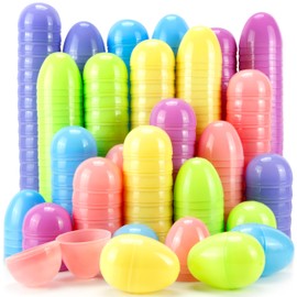 OCTERIC 512Pcs Pastel Colorful Plastic Easter Eggs Bulk, 2.3 ", Fillable Empty Easter Eggs for Fillling Candy, Treats, Easter Hunt Basket Suffers Fillers, Easter Theme Party Favors