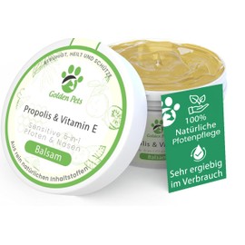 Golden Pets Paw Balm for Dogs and Cats - Softer Paws and All-Round Protection - 100% Natural - Paw Ointment, Paw Care, Paw Protection - Nose Balm with Propolis & Vitamin E