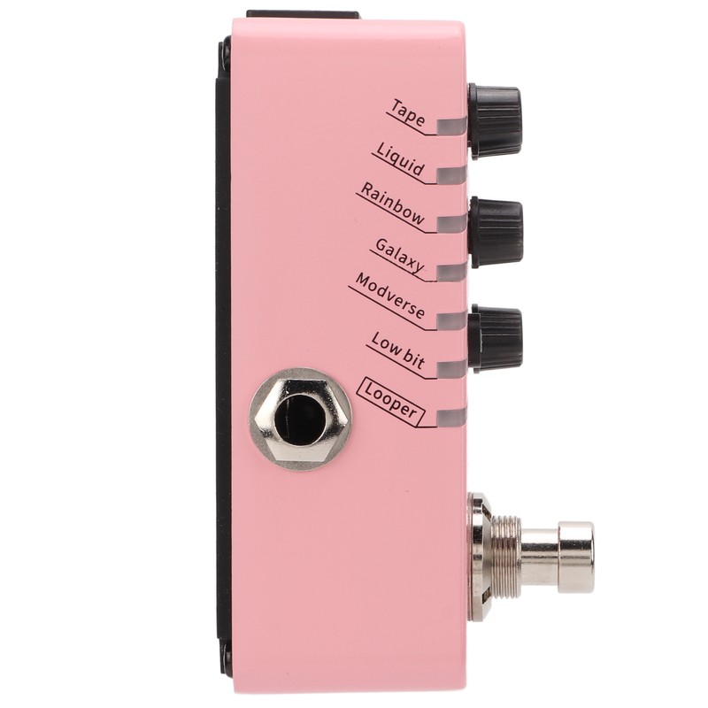 Digital Delay Pedal Metal Pink Guitar Looper Effect Pedals with