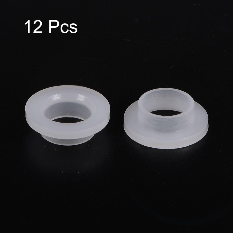 QUARKZMAN Pack of 12 Flange Sockets Plastic Bushings ID 10