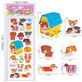 JIABAIYUE - 30 Hojas Pegatinas para Niños,700+ 3D Puffy Pegatinas,Pegatinas para Regalos,Calcamonias para niños y niñas,regalos juguetes fiesta infantil,Pegatinas para de 4 a 6 a 8 a 10 Niños