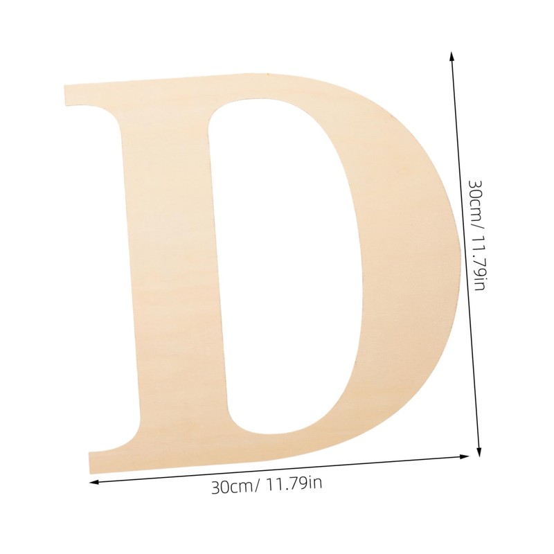 Operitacx DIY Wood Letter d Giant Decorative Letters Big Cardboard