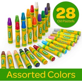 Crayola Oil Pastels, School Supplies, Kids Indoor Activities At Home, 28 Assorted Colors