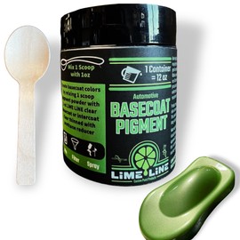 LiME LiNE Base Coat Maker Pigment Powder, Automotive Grade, Basecoat (Metallic Green Pearl)