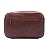 Vidlea Mens Handbag Cowhide Leather Messenger Bag Organizer Checkbook Wallet