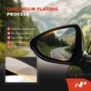 A-Premium Right Passenger Side Heated Mirror Glass with Backing Plate