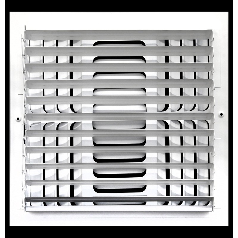 6"w x 6"h 4-Way Fixed Curved Blade AIR Supply Diffuser