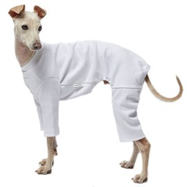 Lucky Petter Pet Clothes for Dog Cat Puppy Basic Pajamas Durable and Elastic Dog Pajamas Onesie Outfits (X-Large, Basic White)