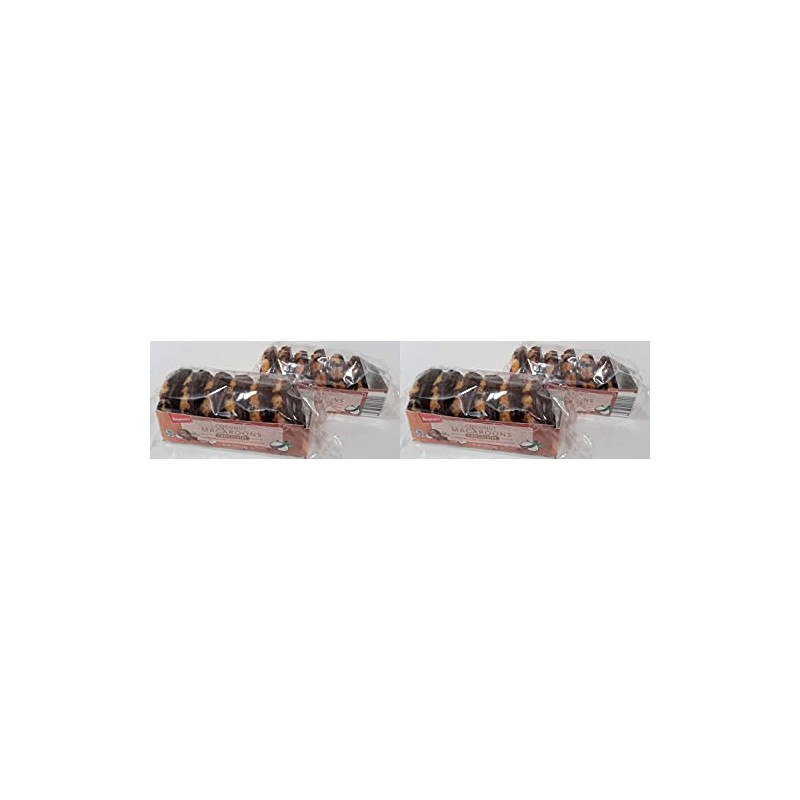 2 Pack Benton's Coconut Macaroons Chocolatey, 6 Large Belgian Chocolatey