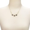 Alpenflüstern DHK337 Metal Costume Necklace Rhinestone Edelweiss Triology – Women's
