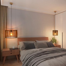 Modern Round Lampshade, Retro Boho Design, Hollow Carved, for Floor Lamp, Pendant Lamp, Table Lamp