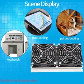 TEC1-12706 Dual Core Semiconductor Refrigeration Thermoelectric Peltier Cooling System 120W Window Air Conditioner