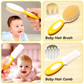 Baby Healthcare and Grooming Kit for Newborn Kids, 31PCS Upgraded Safety Baby Care Kit, Newborn Nursery Health Care Set, Baby Care Products (Yellow)