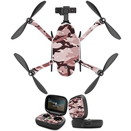 MightySkins Skin Compatible with GoPro Karma Drone Headphones wrap Cover Sticker Skins Brown Camo
