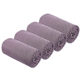PATIKIL Cooling Towel 40"x12", 4 Pcs Ice Towel for Neck and Face, Soft Breathable Chilly Sweat Absorbing for Yoga Sports Camping Fitness Running Golf, Pink