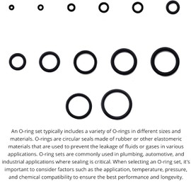 Lizzy 50 Pcs O-Rings Gasket Kit | 12 Sizes Rubber Washers O Rings Assorted, Kitchen Tap Washers Seals Spacers Insulating Plumbing Plumber Sealing For Quick Repair