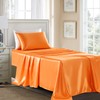 GOLAL Satin Sheets Twin XL Size - 3 Pieces Luxury