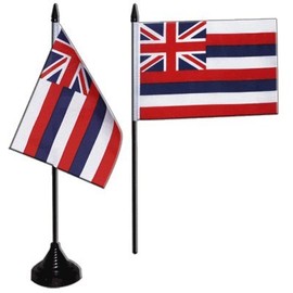 Fritze® Desk Flag USA Hawaii Flag 4 x 6 Inches