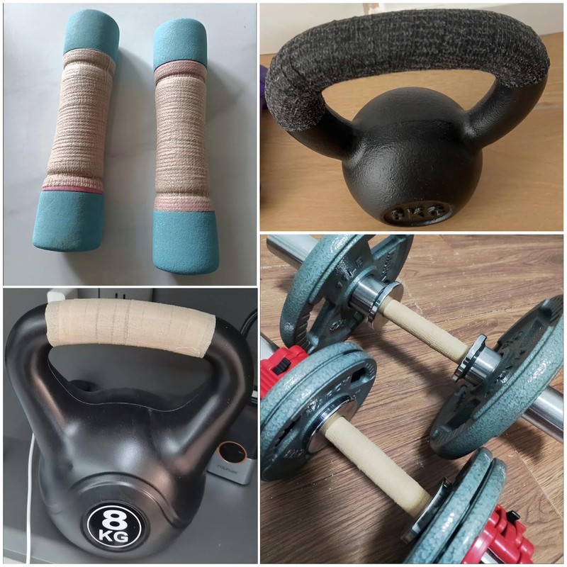 SquEqu 8 Pack Kettlebell Handle Grip Covers Non Slip Dumbbell