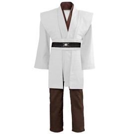 GOLDSTITCH Men Tunic Robe Knight Fancy Cool Cosplay Costume, White(tunic), Medium