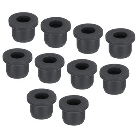sourcing map 12Pcs T Type Rubber Grommet Mount Dia 13mm ID 8mm Seal Protection Flexible Hole Plugs for Cable Pipe Black