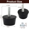 Litoexpe 1 Inch M6 Thread Adjustable Furniture Leveling Feet Screw