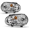 ADCARLIGHTS For 1999-2006 Volkswagen Golf MK4 Headlight Assembly with 1999-2002