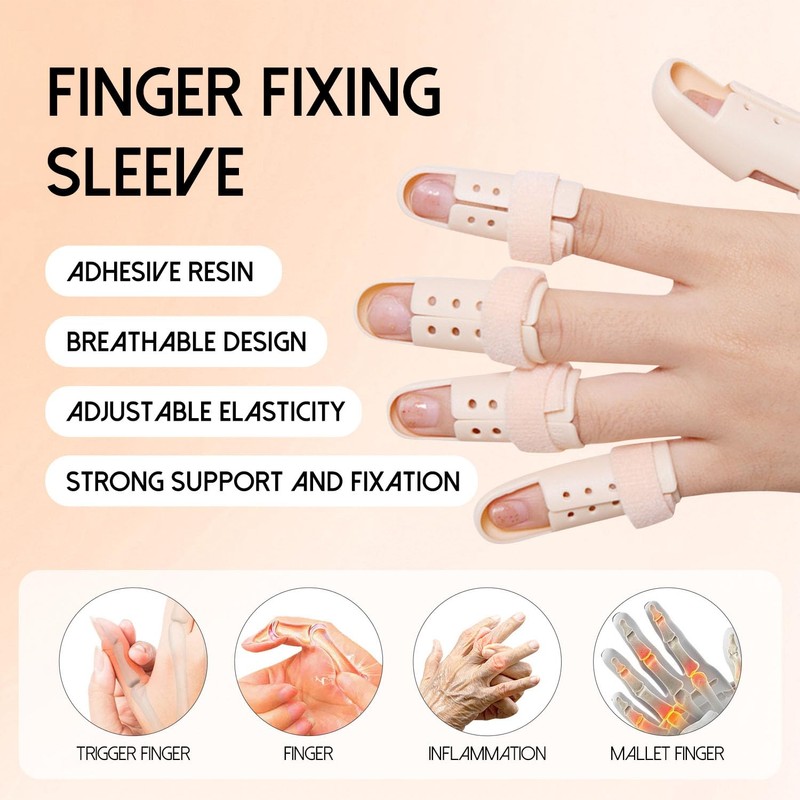 Kecartu Plastic Finger Splints,5-Size Pack