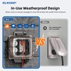 ELEGRP 2-Gang Weatherproof Outdoor Outlet Cover, Extra-Duty Clear In-Use Outlet