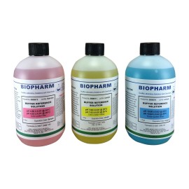 Biopharm pH Buffer Calibration Solution Kit 3-Pack: pH 4.00, pH 7.00, pH 10.00 Buffers