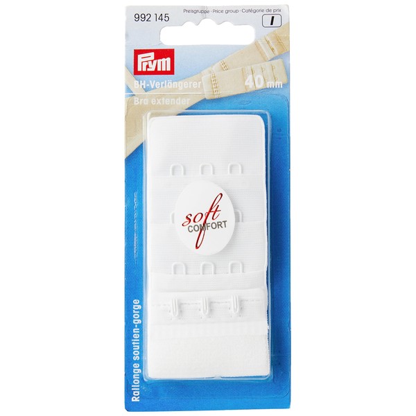 PRYM BH-Verlängerer 40mm Farbe: weiß # 992145 NEU in OVP