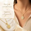 Collar De Oro Plata 925 Mujer Con Virgen De Guadalupe