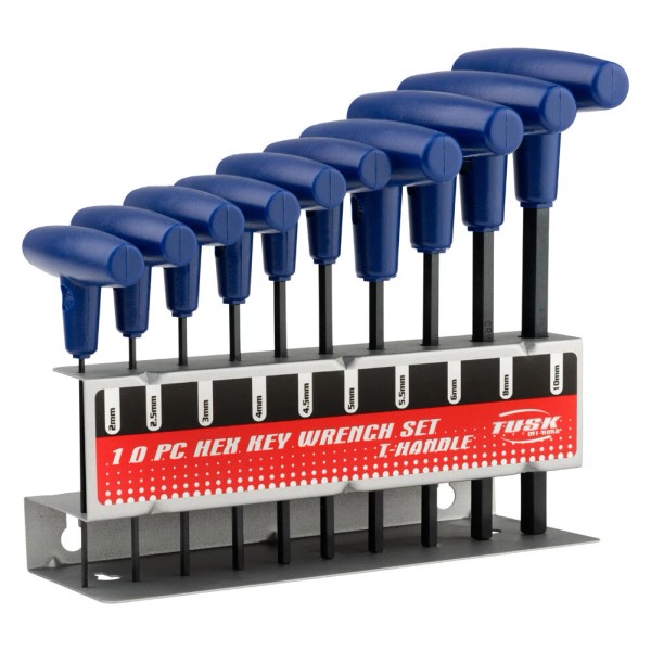 Tusk 10 Piece Hex Key Wrench Set Metric Motorcycle ATV