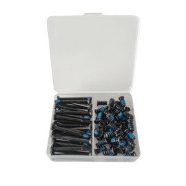 Easycargo Case Fan Screws, AIO Cooler Fan Screws, Nylon Self Locking Screws, 30mm unc 6-32 fan screw Long + PC Case Fan Screws 10mm, Radiator Fan Screws for 60mm 80mm 90mm 92mm 120mm 140mm 240mm 360mm