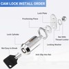 Sissinda Cam Lock RV Storage Locks Keyed Alike,1-1/8" Fits on