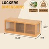 ZHUMUJIAJU Bamboo Shoe Storage Bench with Acrylic Panels for Entryway