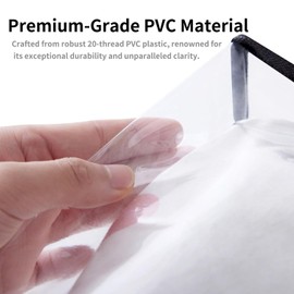 NXANZ Clear Clothes Storage Bags 40L Blanket Comforter Bedding Moving Bags with Zipper(40L-Black2-Blue1-3 PACK,)