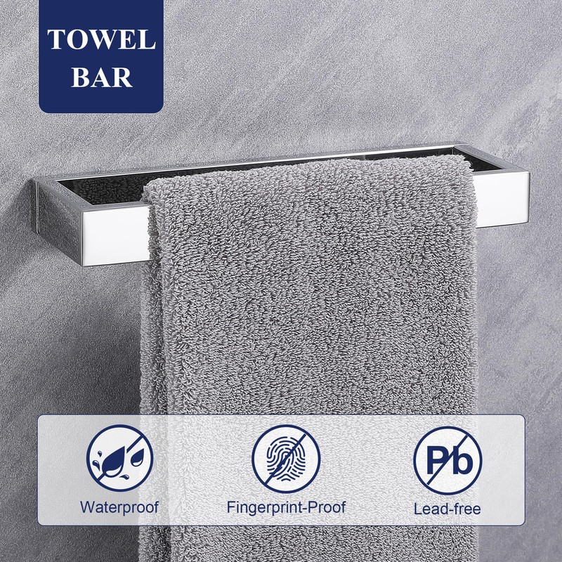 3 Pieces Bathroom Hardware Accessories Set, Set SUS304 Stainless Steel