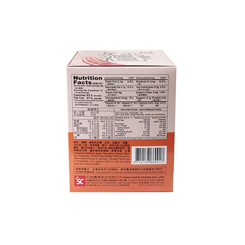 3:15pm - Original Milk Tea, 7.06 Oz - 10 Bags