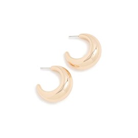 SHASHI Women's Tsuki Hoops, Gold, One Size