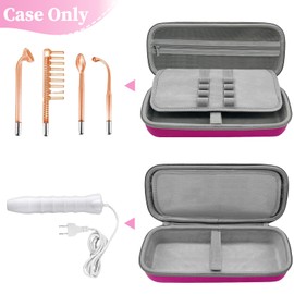 High Frequency Wand Case for Nuderma/Houzzi/Uupas/Titoe,Hard Storage Protective Carrying Case Compatible with Portable Handheld Skin Therapy Wand Machine and Attachments (Case Only)
