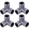 Sazanore PVC Pipe Joint, 3 Way Welbo Fitting, UPVC, Gray,