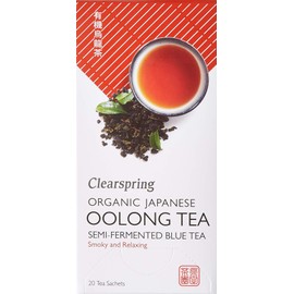 Clearspring Organic Japanese Oolong Tea, Semi-Fermented Blue Teabags, 0.316 kg, Pack of 4 TEA0705.036A