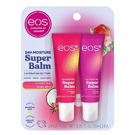 eos Super Bálsamo Hidratante 24H - Leite de Coco e Mel Ma, Máscara Labial, Tratamento Diurno ou Noturno, Feito para Pele Sensível, 10,4 ml, Pacote... 